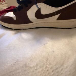 Brown and White Sneakers